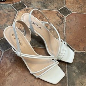 Nasty Gal white heels